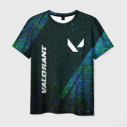 Футболка мужская Valorant glitch blue cybersport, цвет: 3D-принт