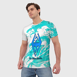 Футболка мужская Elder Scrolls logo, цвет: 3D-принт — фото 2