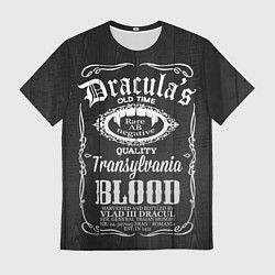 Футболка мужская Дракула - качественная кровь, цвет: 3D-принт