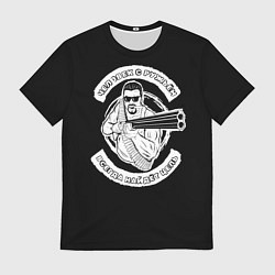 Футболка мужская Человек с ружьём, цвет: 3D-принт