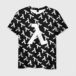 Мужская футболка Half liife logo pattern