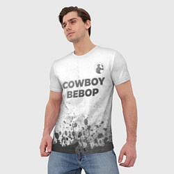 Футболка мужская Cowboy Bebop - white gradient посередине, цвет: 3D-принт — фото 2