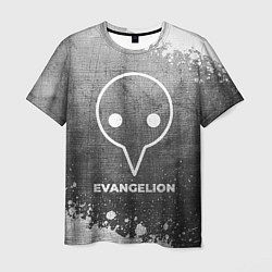 Мужская футболка Evangelion - grey gradient