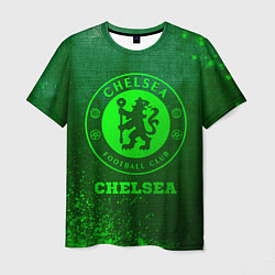 Футболка мужская Chelsea - green gradient, цвет: 3D-принт