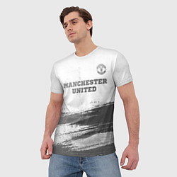 Футболка мужская Manchester United - white gradient посередине, цвет: 3D-принт — фото 2