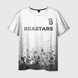 Мужская футболка Beastars - white gradient посередине