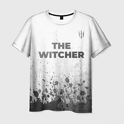 Мужская футболка The Witcher - white gradient посередине