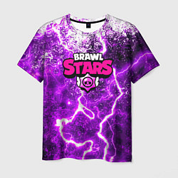 Мужская футболка Brawl stars storm neon