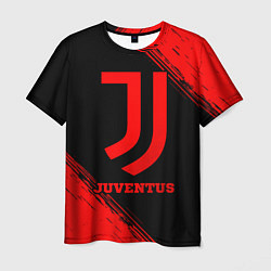 Мужская футболка Juventus - red gradient