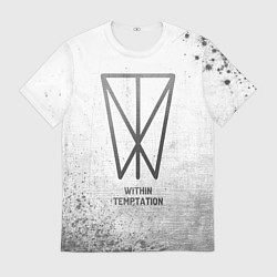 Мужская футболка Within Temptation - white gradient