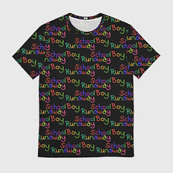 Футболка мужская Logo - Schoolboy Runaway pattern, цвет: 3D-принт