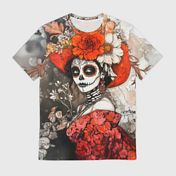 Мужская футболка Катрина в красном