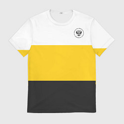 Мужская футболка Сокрушу пред ним врагов его герб черный