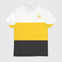 Мужская футболка Сокрушу пред ним врагов его НИКА 2 желтая