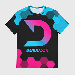 Мужская футболка Deadlock - neon gradient