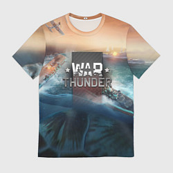 Мужская футболка Warthunder морская битва