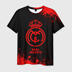 Мужская футболка Real Madrid - red gradient