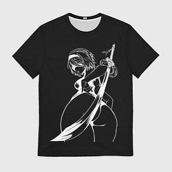 Мужская футболка 2B с катаной - Nier automata