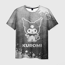 Мужская футболка Kuromi - grey gradient