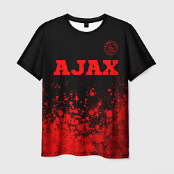 Мужская футболка Ajax - red gradient посередине