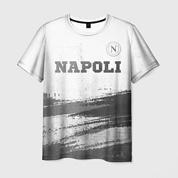 Мужская футболка Napoli - white gradient посередине