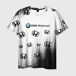 Мужская футболка BMW x honda pattern