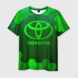 Футболка мужская Toyota - green gradient, цвет: 3D-принт