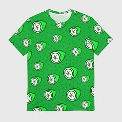 Мужская футболка Лимонный паттерн