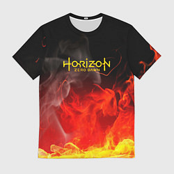 Мужская футболка Horizon: Zero Dawn fire