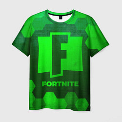 Мужская футболка Fortnite - green gradient