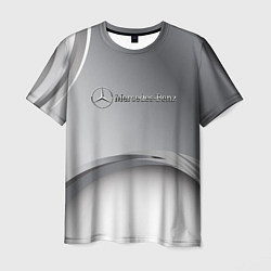 Мужская футболка Mercedes benz grey