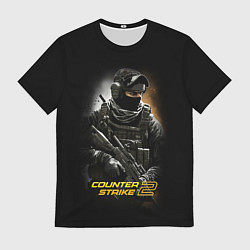 Футболка мужская Counter strike спецназовец, цвет: 3D-принт