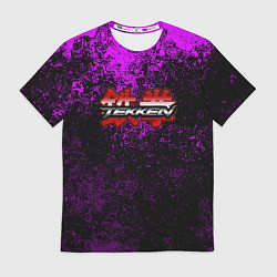 Мужская футболка Tekken брызги красок