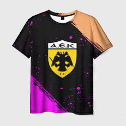 Мужская футболка AEK fc geometry splash