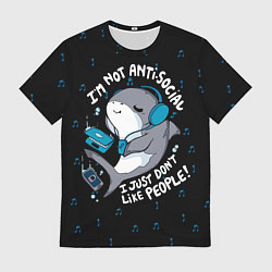 Футболка мужская Я просто не люблю людей, цвет: 3D-принт
