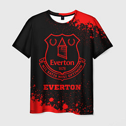 Мужская футболка Everton - red gradient