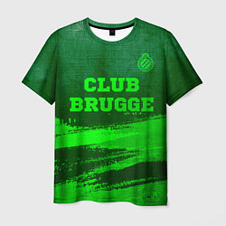 Футболка мужская Club Brugge - green gradient посередине, цвет: 3D-принт