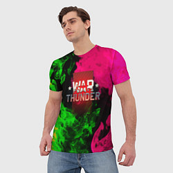 Футболка мужская Warthunder flame fight, цвет: 3D-принт — фото 2