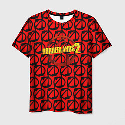 Мужская футболка Borderlands logo pattern