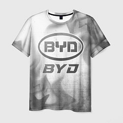 Мужская футболка BYD - white gradient