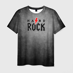 Мужская футболка Hard rock on dark grey