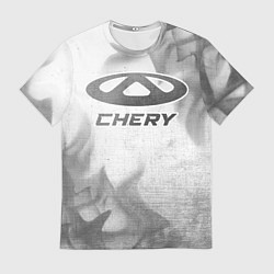 Мужская футболка Chery - white gradient