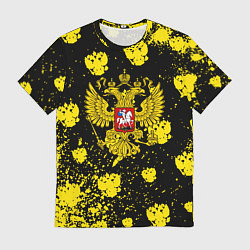 Мужская футболка Жёлтые краски герб