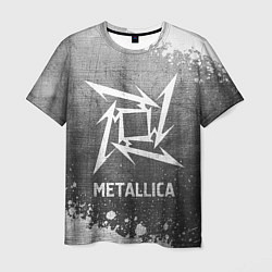 Футболка мужская Metallica - grey gradient, цвет: 3D-принт