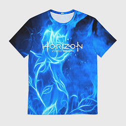 Мужская футболка Horizon zero dawn flower