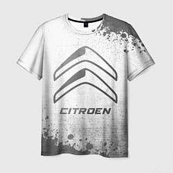 Мужская футболка Citroen - white gradient