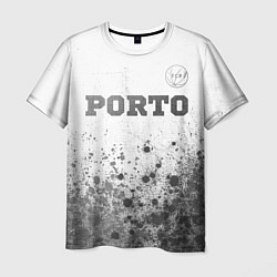 Мужская футболка Porto - white gradient посередине