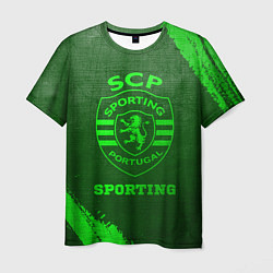 Мужская футболка Sporting - green gradient