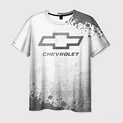 Футболка мужская Chevrolet - white gradient, цвет: 3D-принт