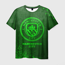 Мужская футболка Manchester City - green gradient